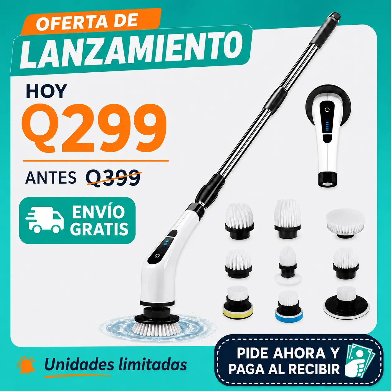 Oferta SpinClean Pro Q299 con identidad Jade Recíbelo GT
