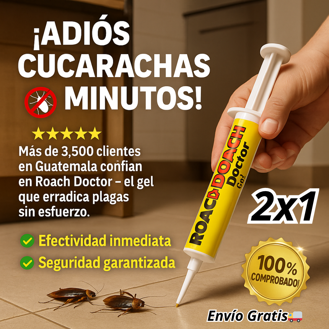 OFERTA 2x1 Gel para Eliminar Cucarachas - Roach Doctor
