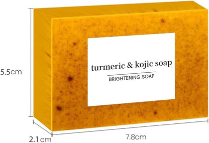 TURMERIC X2 | Jabón de Cúrcuma Reduce el Acné, Atenúa las Manchas y Aclara Zonas Oscuras de todo tu Cuerpo