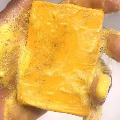 TURMERIC X2 | Jabón de Cúrcuma Reduce el Acné, Atenúa las Manchas y Aclara Zonas Oscuras de todo tu Cuerpo