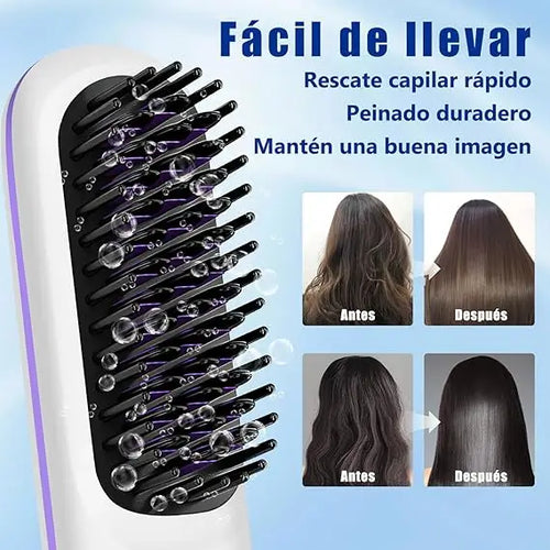 ALISA PRO- Cepillo Alisador De Pelo Iónico Práctico y Pórtatil