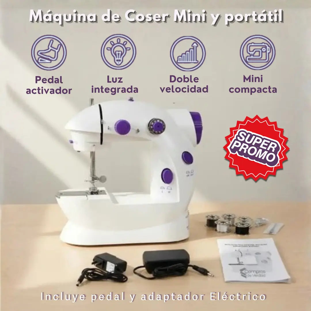 Súper Máquina De Coser | Fácil de Usar y Portátil
