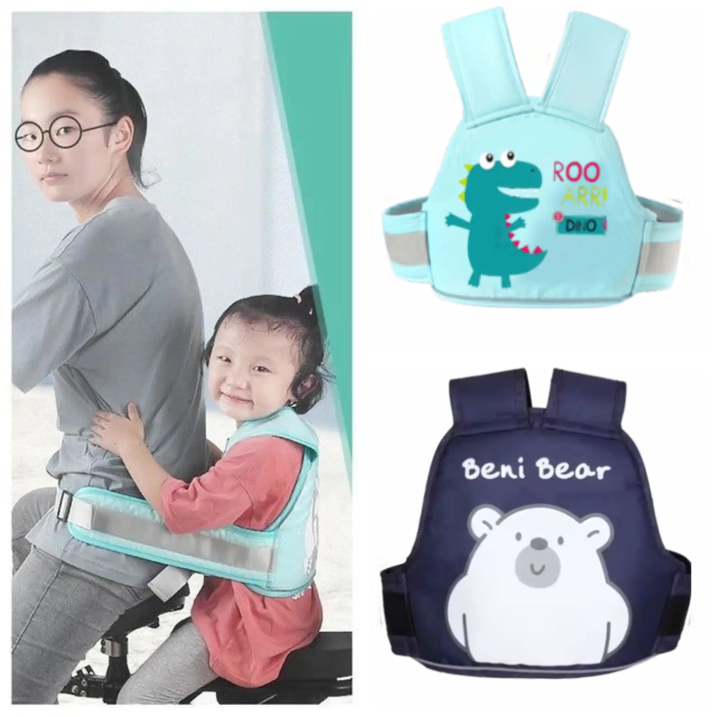 BABY PROTECTION - Chaleco de seguridad vial infantil Diseños surtidos Talla única