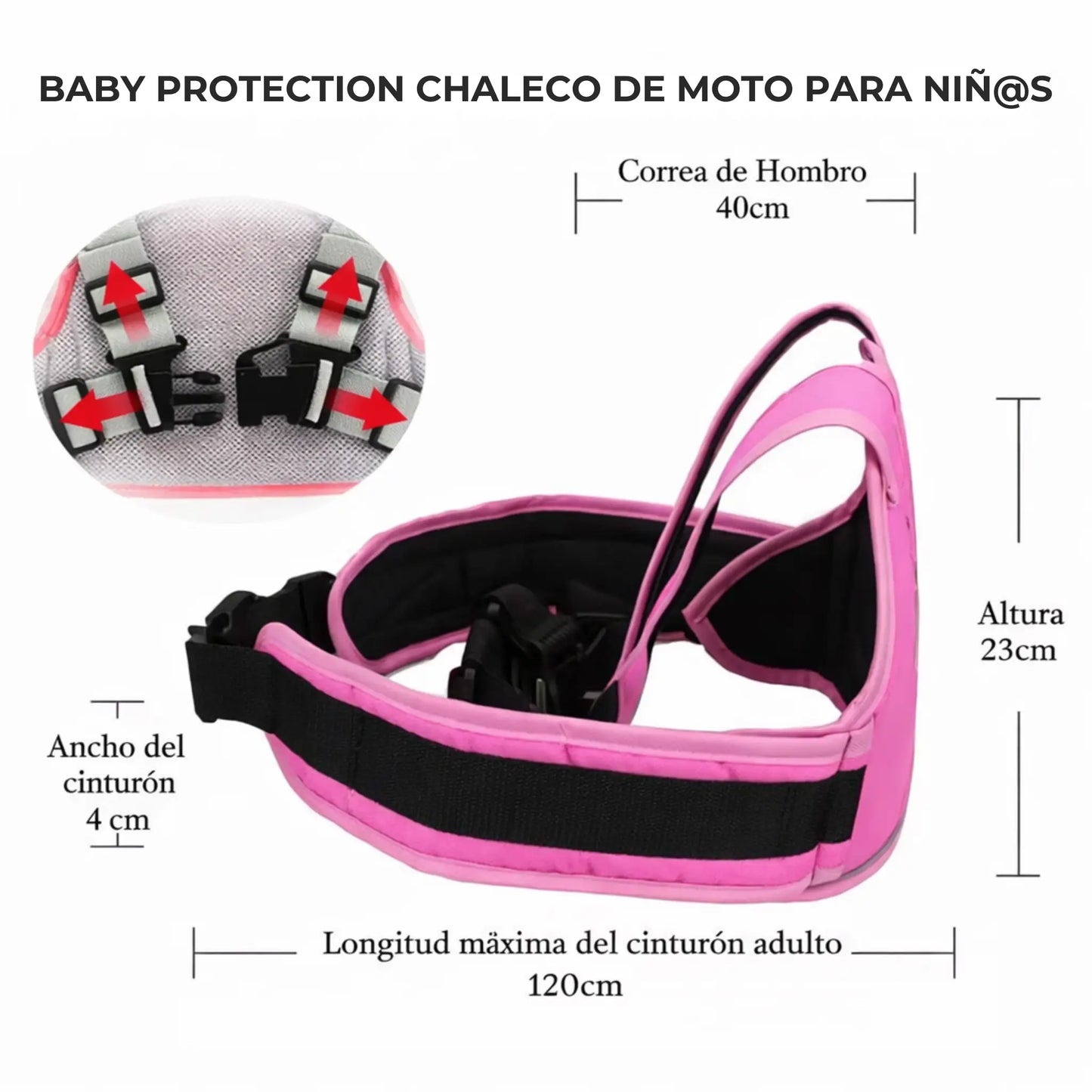 BABY PROTECTION - Chaleco de seguridad vial infantil Diseños surtidos Talla única
