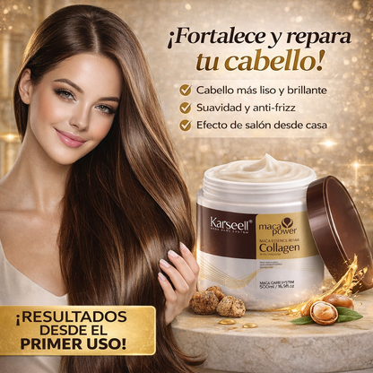Karseell Liso Nutri-Plus: Mascarilla de Colágeno, Nuez y Aguacate