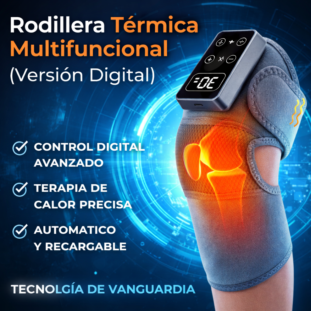Rodillera Térmica Multifuncional (Versión Digital) - Descansa y Alivia el Dolor Rápidamente