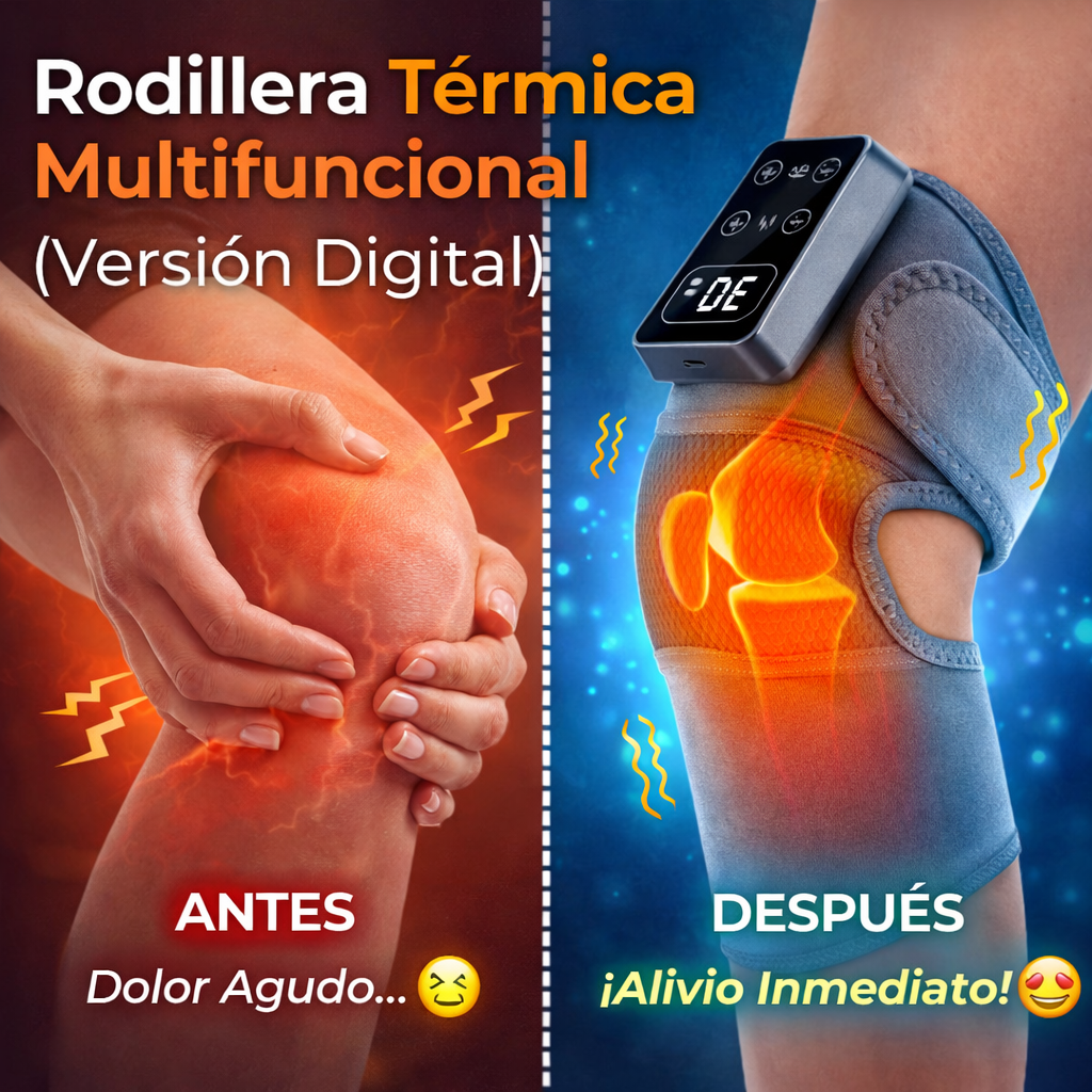 Rodillera Térmica Multifuncional (Versión Digital) - Descansa y Alivia el Dolor Rápidamente