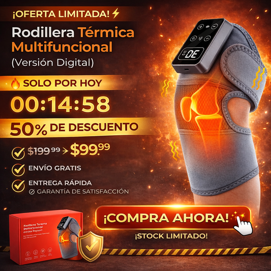 Rodillera Térmica Multifuncional (Versión Digital) - Descansa y Alivia el Dolor Rápidamente