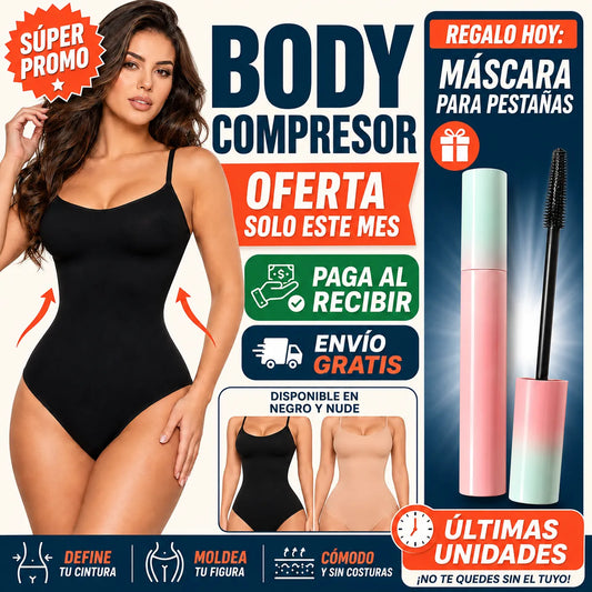 Body Compresor Reduce Tallas + Máscara de Pestañas de Regalo 🎁