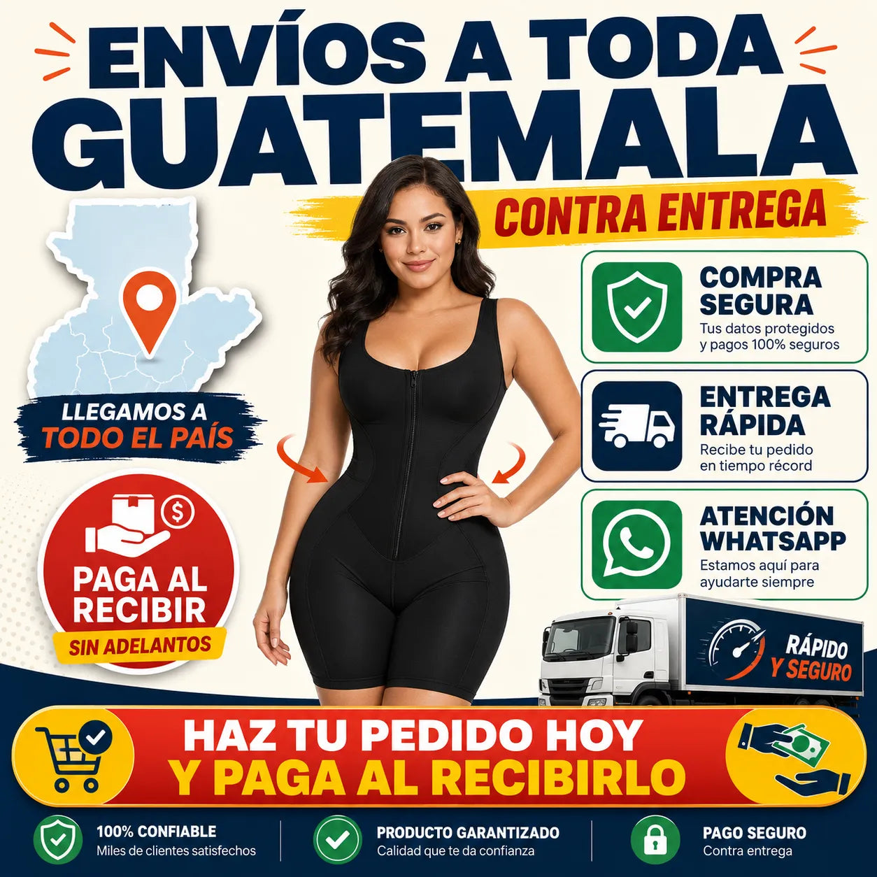 Body Compresor Reduce Tallas + Máscara de Pestañas de Regalo 🎁