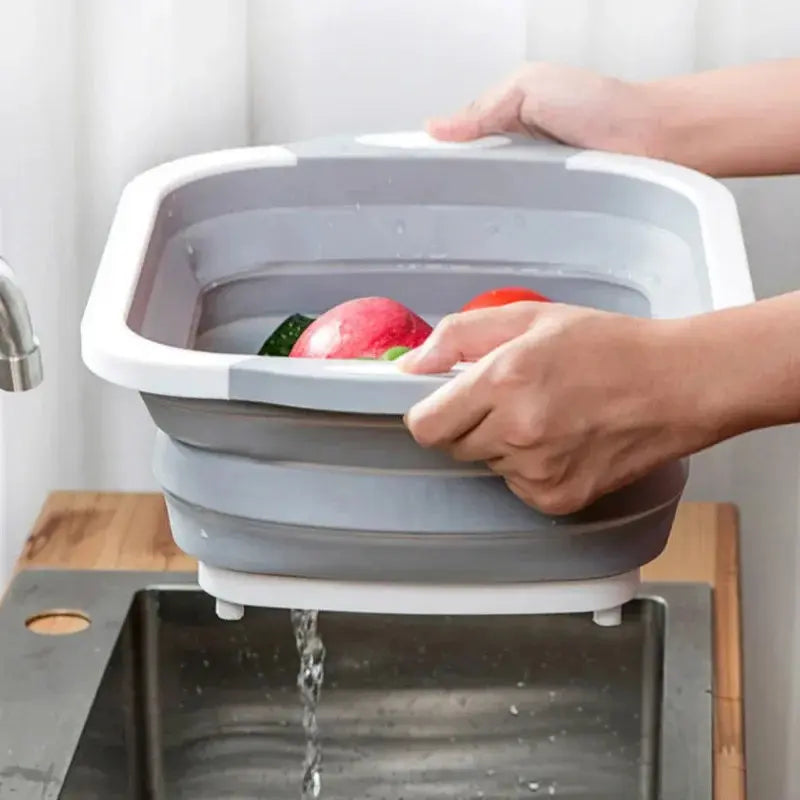 Tabla Multifuncional Plegable 4 En 1 | Pica, Lava, Escurre y Guarda