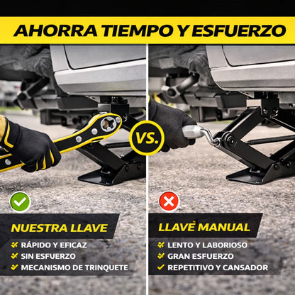 Llave Trinquete Universal Para Gato | Cambia Llantas en Segundos y sin Esfuerzo