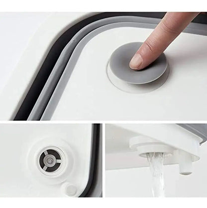 Tabla Multifuncional Plegable 4 En 1 | Pica, Lava, Escurre y Guarda