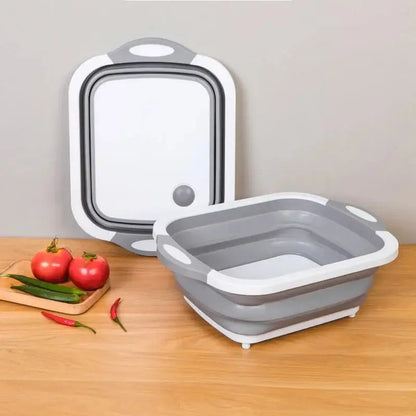 Tabla Multifuncional Plegable 4 En 1 | Pica, Lava, Escurre y Guarda