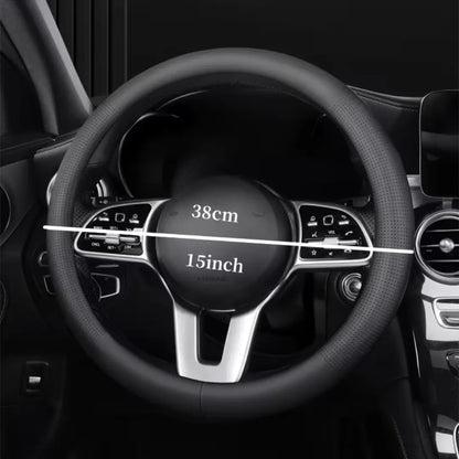 RISX | Piel Volante Carro Premium Negro - Antideslizante y Evita Desgaste
