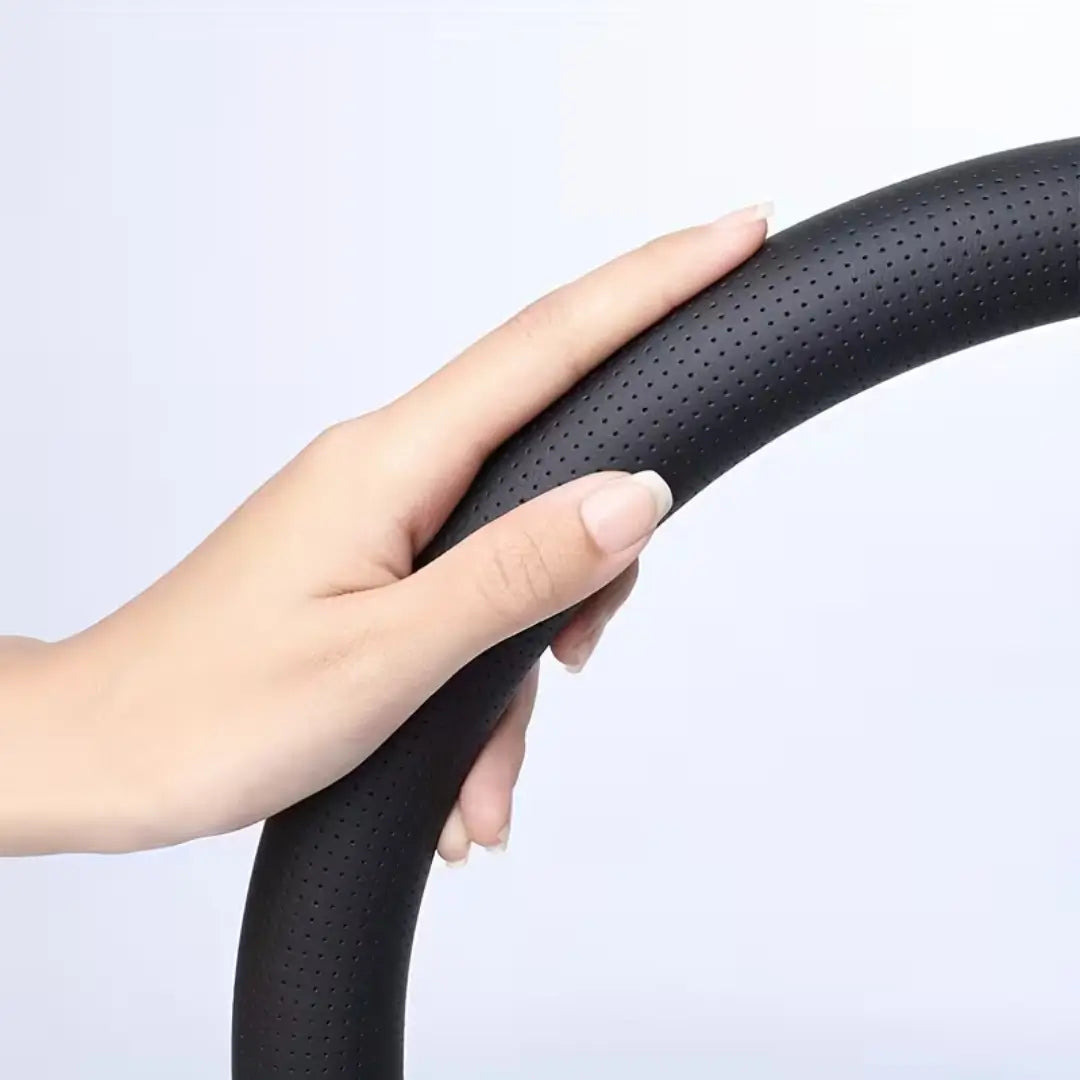 RISX | Piel Volante Carro Premium Negro - Antideslizante y Evita Desgaste