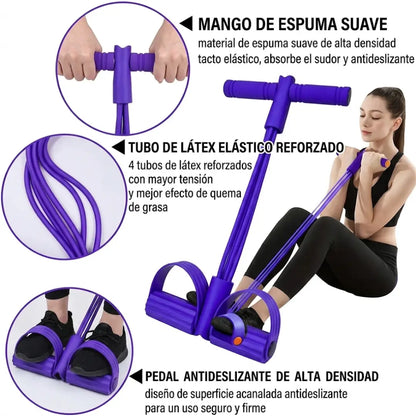 Banda De Resistencia Silueta 360 - Destroza la pancita incomoda y esculpe tu cuerpo en tiempo récord