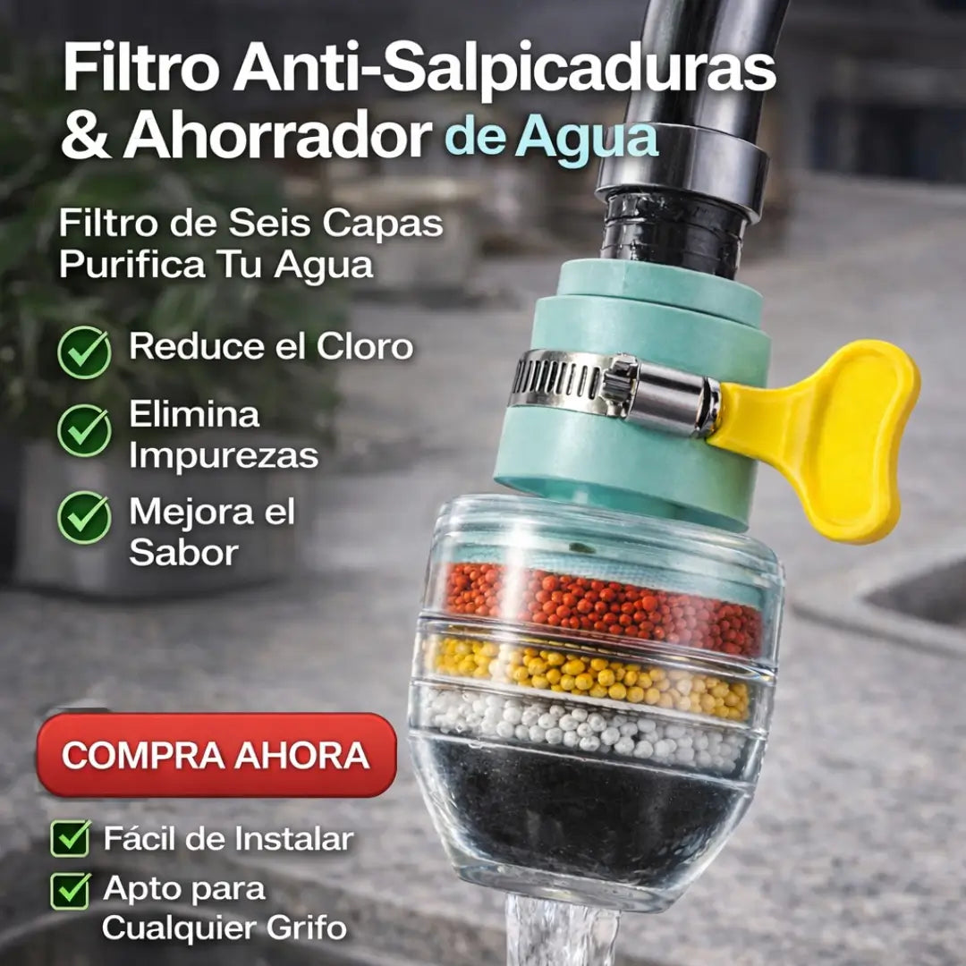 Filtro para Grifo Purificador de Agua de 6 Niveles Pagas 1 Llevas 2