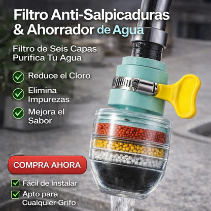 Filtro para Grifo Purificador de Agua de 6 Niveles Pagas 1 Llevas 2