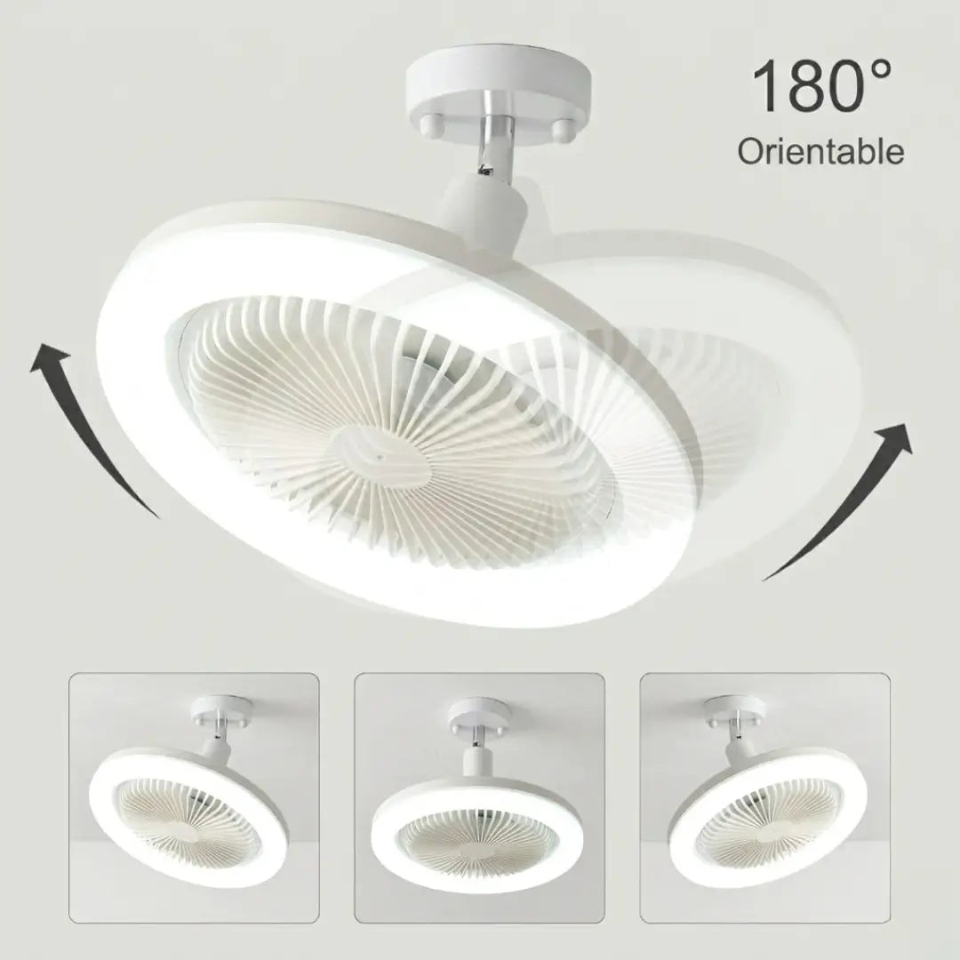 Bombilla Ventilador 2 En 1 - Con Control Remoto y Cabeza giratoria 180°