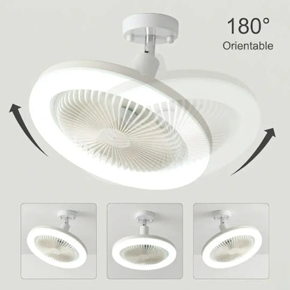 Bombilla Ventilador 2 En 1 - Con Control Remoto y Cabeza giratoria 180°