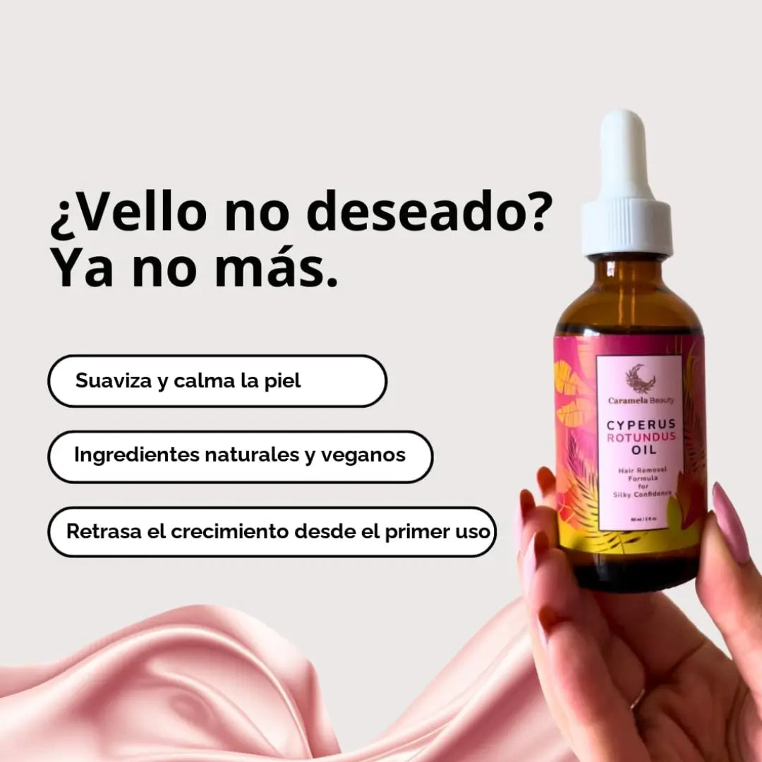 Aceite Cyperus Beauty - Libérate de las rasuradas demoradas y dolorosas, recupera la seguridad en tu piel.