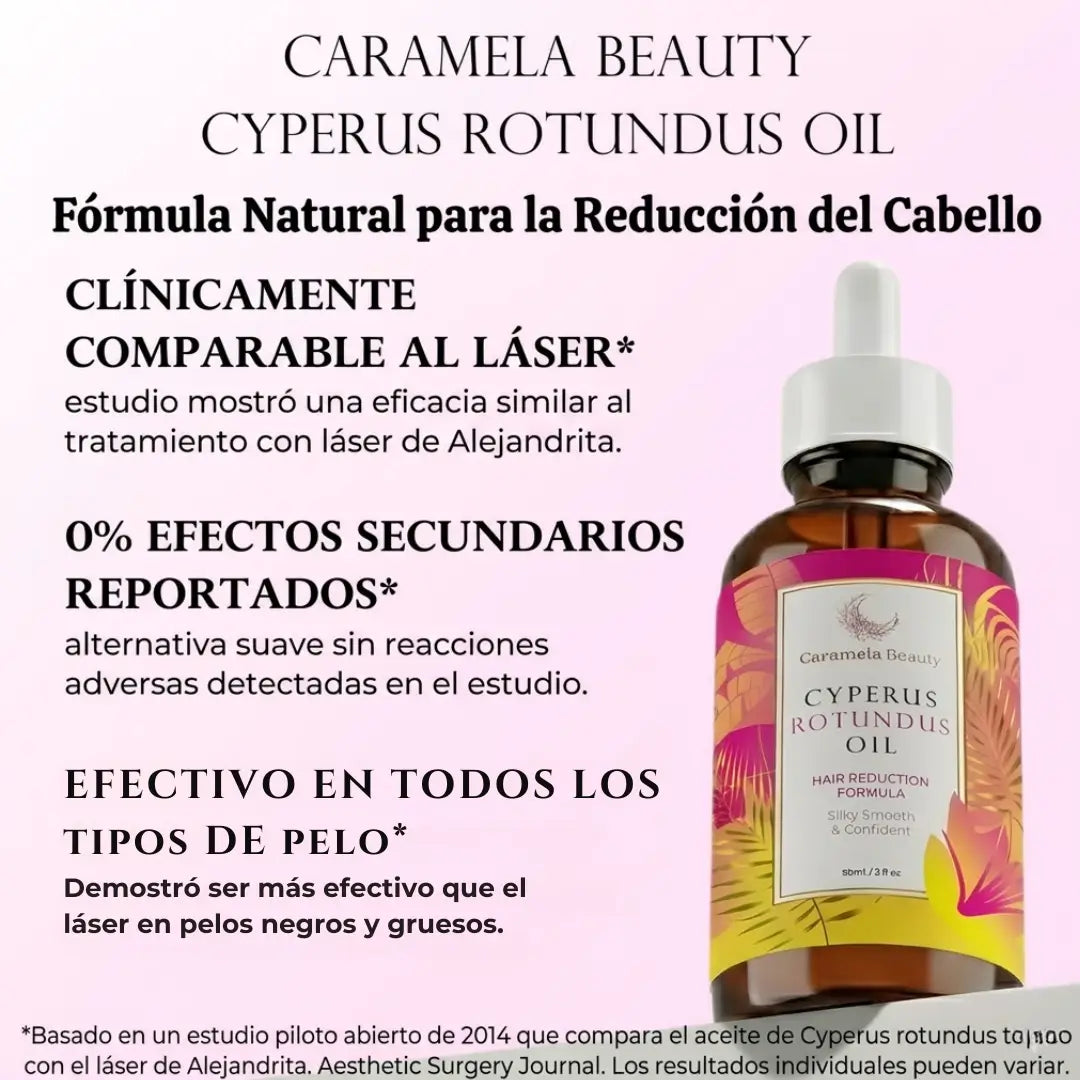 Aceite Cyperus Beauty - Libérate de las rasuradas demoradas y dolorosas, recupera la seguridad en tu piel.