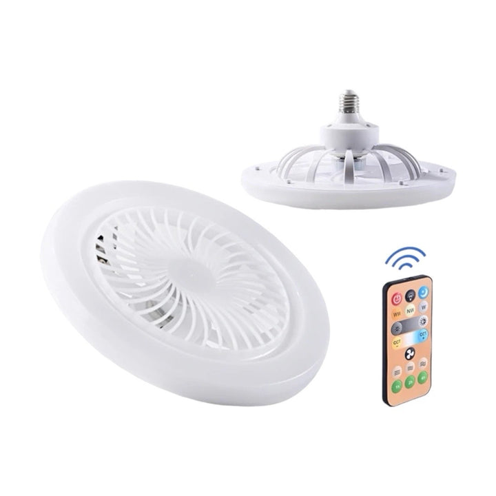 Bombilla Ventilador 2 En 1 - Con Control Remoto y Cabeza giratoria 180°