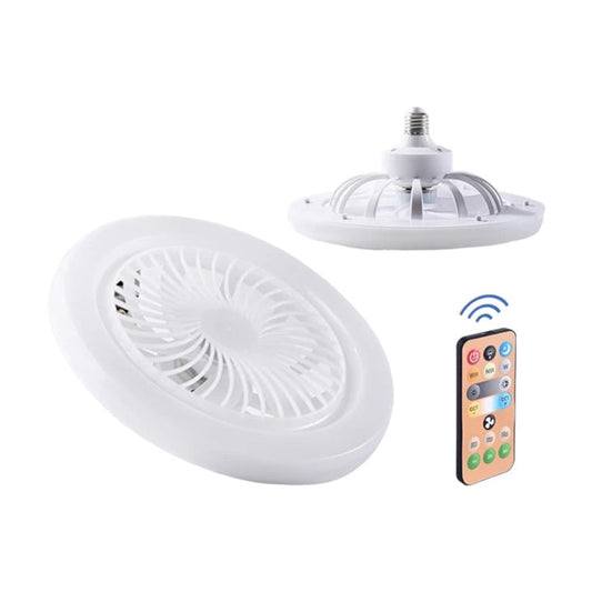 Bombilla Ventilador 2 En 1 - Con Control Remoto y Cabeza giratoria 180°
