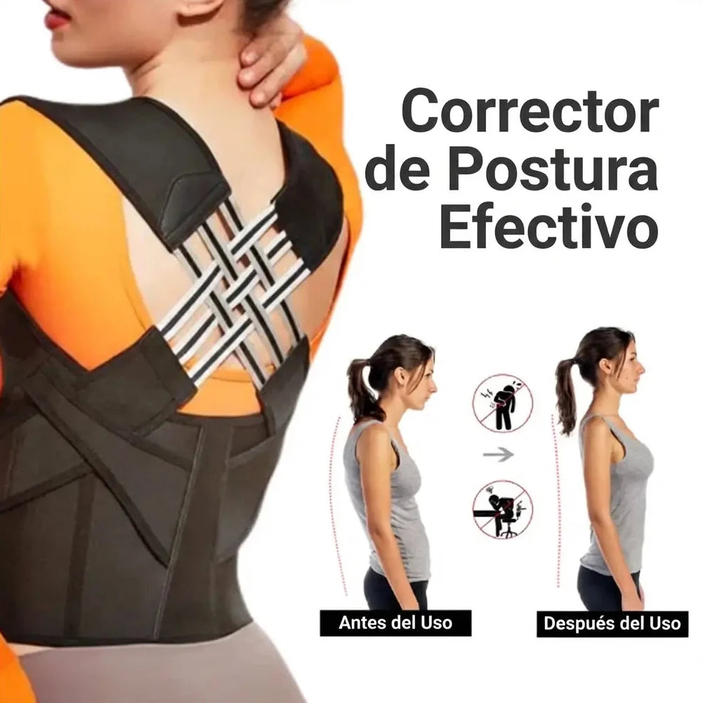 ELASTIC PRO - Corrector De Postura Unisex Negro💪