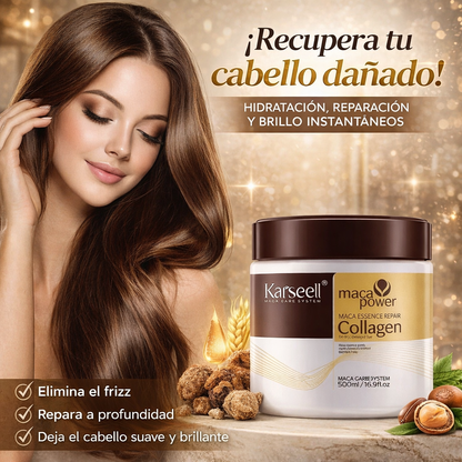 Karseell Liso Nutri-Plus: Mascarilla de Colágeno, Nuez y Aguacate