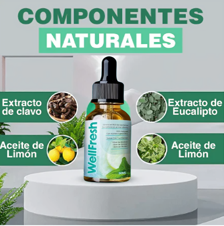 WellFresh - Elimina las bacterías de tu boca y evita el Mal Aliento.