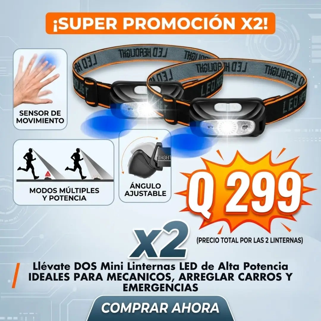 MINI LINTERNA LED | Con Sensor de Movimiento y Recargable por USB