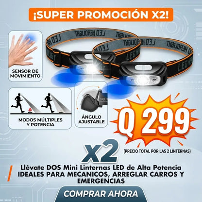 MINI LINTERNA LED | Con Sensor de Movimiento y Recargable por USB
