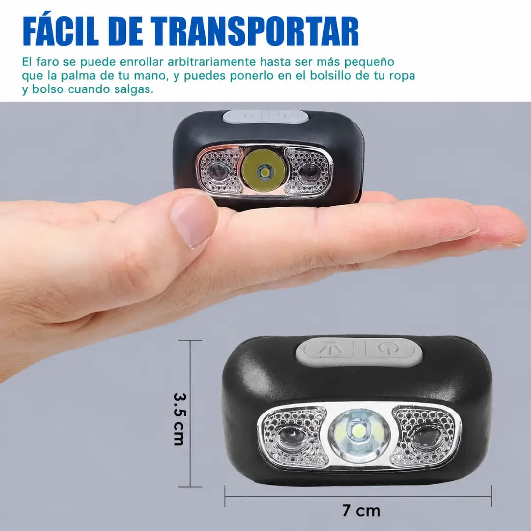 MINI LINTERNA LED | Con Sensor de Movimiento y Recargable por USB