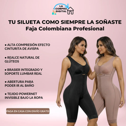 FAJA RENACER - Recupera tu Figura de reloj de arena con Amor y Comodidad | Invisible Talla S a XL
