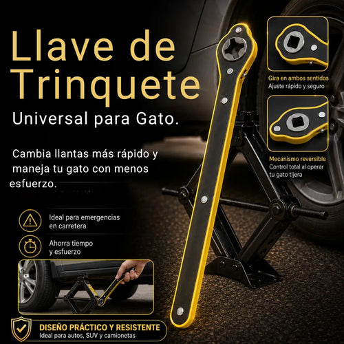 Llave Trinquete Universal Para Gato | Cambia Llantas en Segundos y sin Esfuerzo