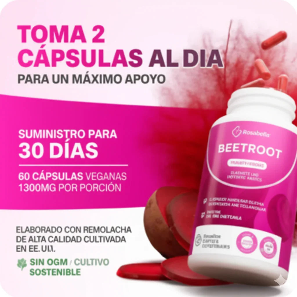 REMOLACHA MAX- Recupera tu energía, fuerza y vitalidad.