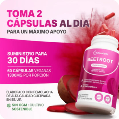 REMOLACHA MAX- Recupera tu energía, fuerza y vitalidad.