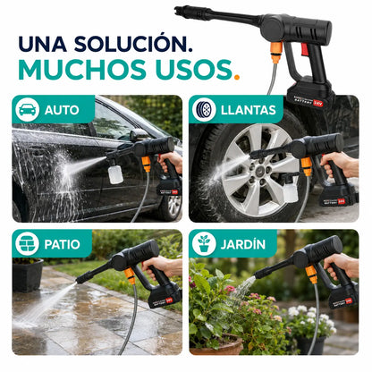 HydroJet Go - usos para auto, llantas, patio y jardín