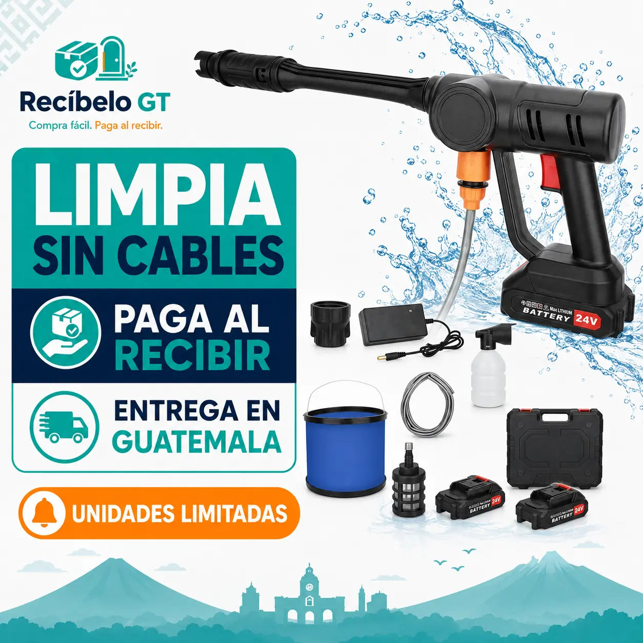 HydroJet Go - paga al recibir en Guatemala