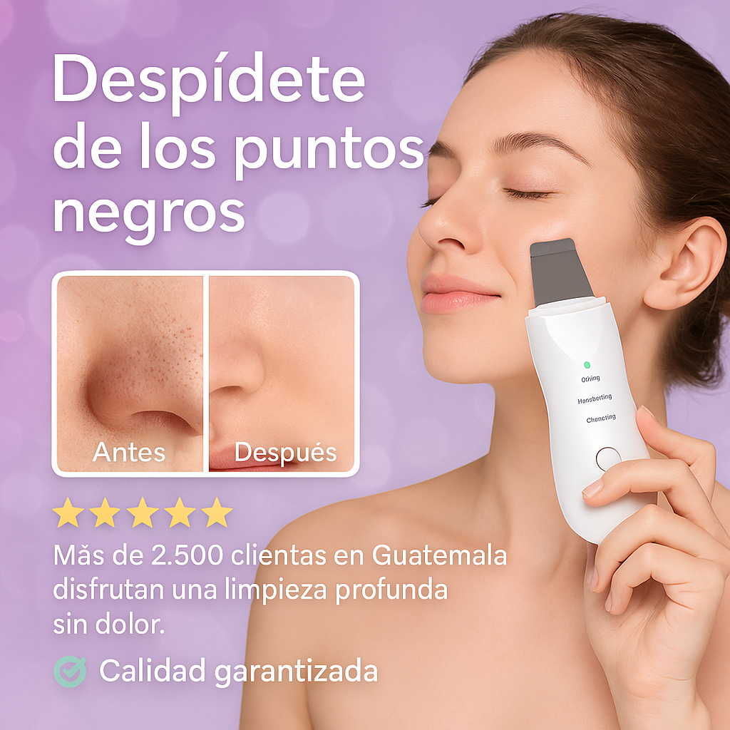 LIMPIADOR FACIAL ULTRASÓNICO 3 EN 1 – RENUEVA TU PIEL EN 7 DÍAS