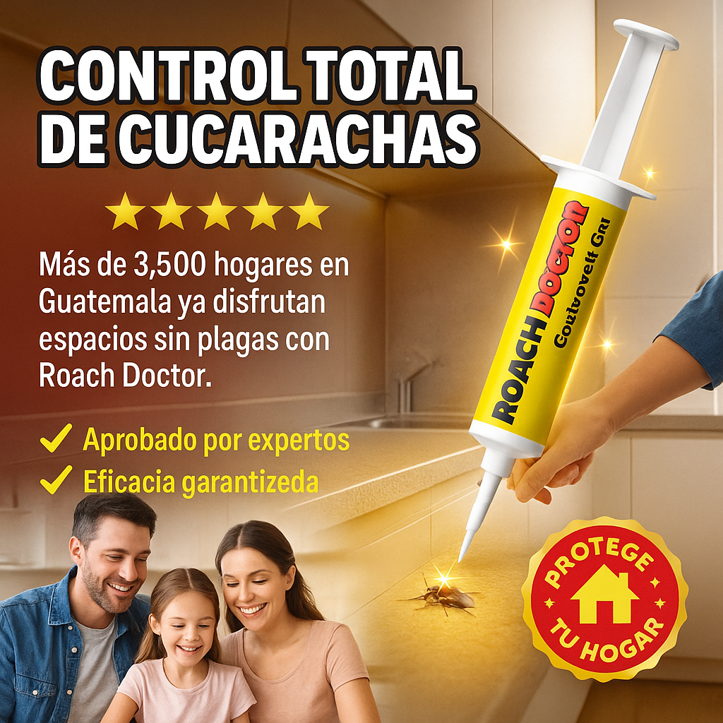 OFERTA 2x1 Gel para Eliminar Cucarachas - Roach Doctor