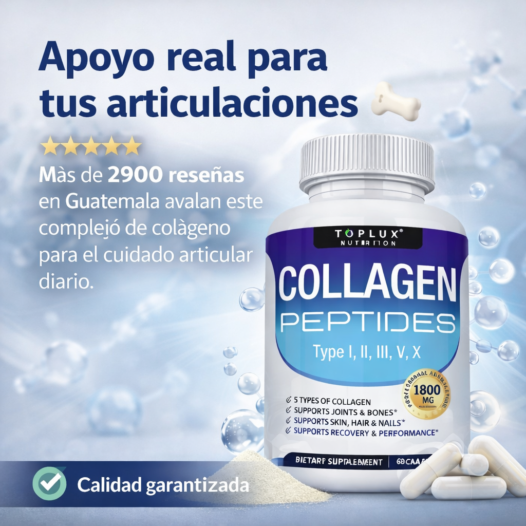 Complejo de Péptidos con 5 Tipos de Colágeno
