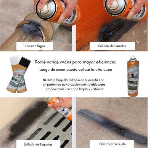 2x1 Spray Impermeabilizante Profesional (Para todo tipo de Superficies)