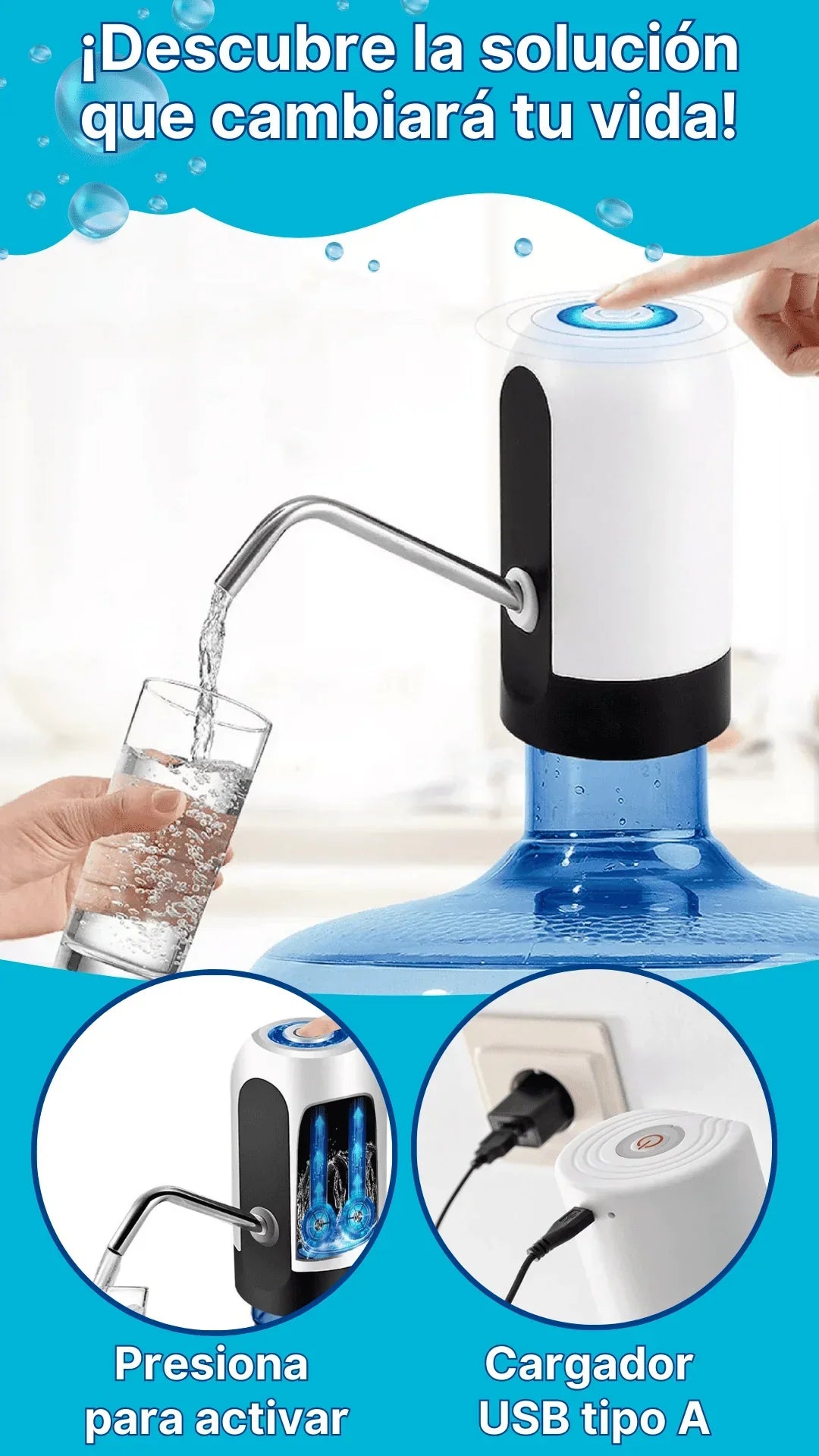 AquaSmart Pro - DISPENSADOR DE AGUA AUTOMÁTICO OFERTA 2X1 HOY